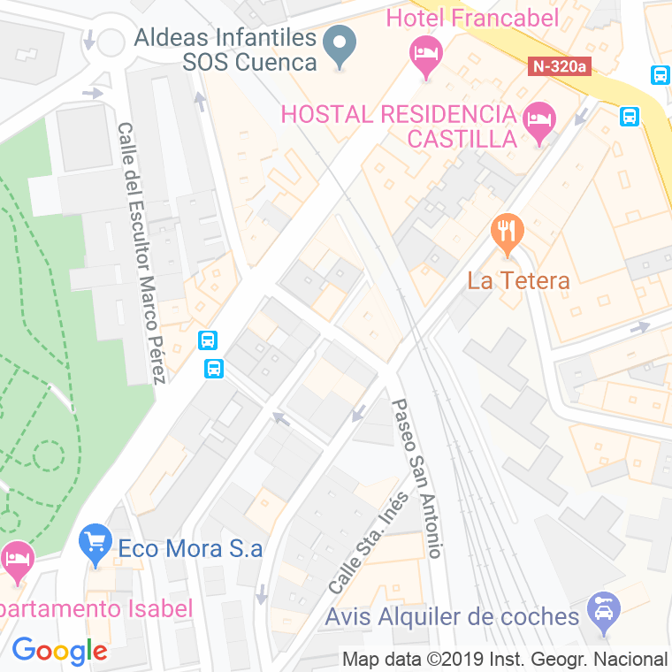 Código Postal calle San Lucas en Cuenca
