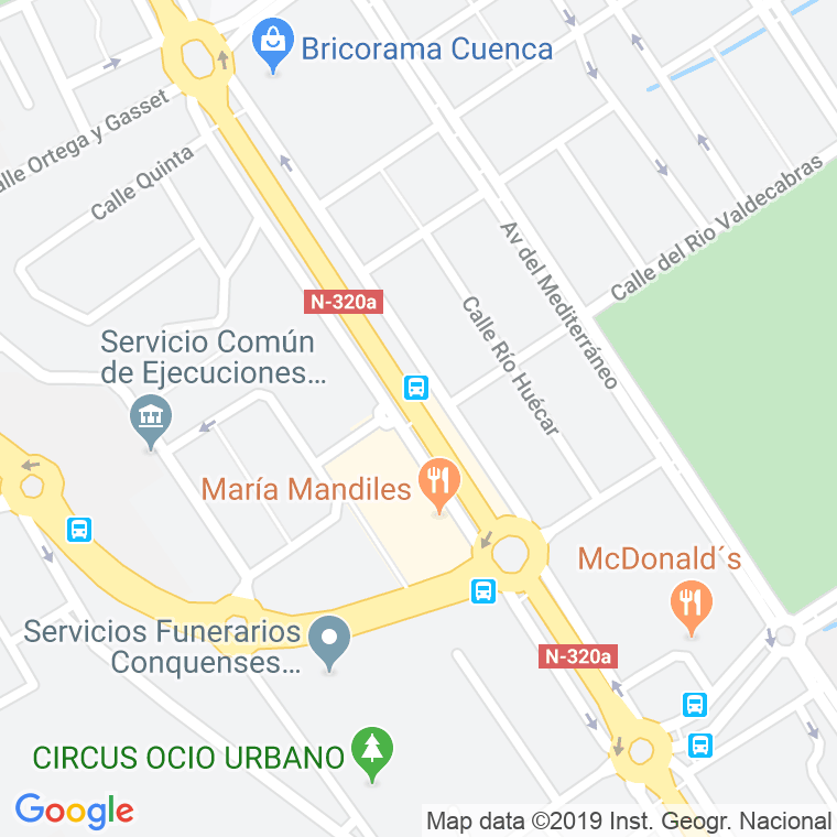 Código Postal calle Juan Carlos I, De, avenida en Cuenca