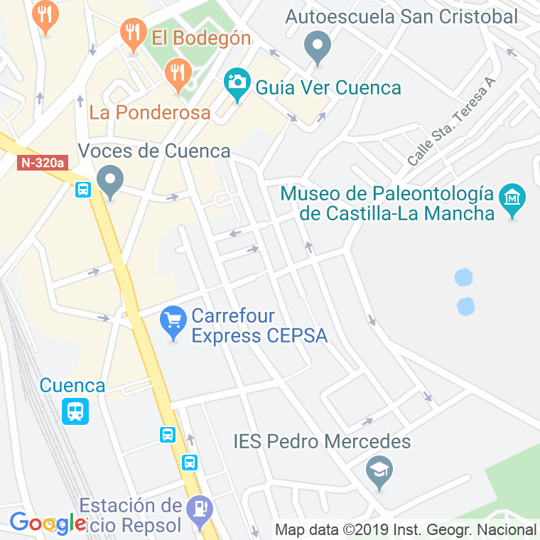 Código Postal calle Santiago Lopez en Cuenca