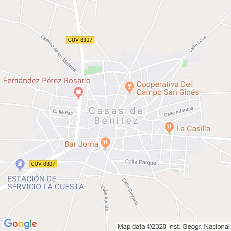 Código Postal de Casas De Benitez en Cuenca