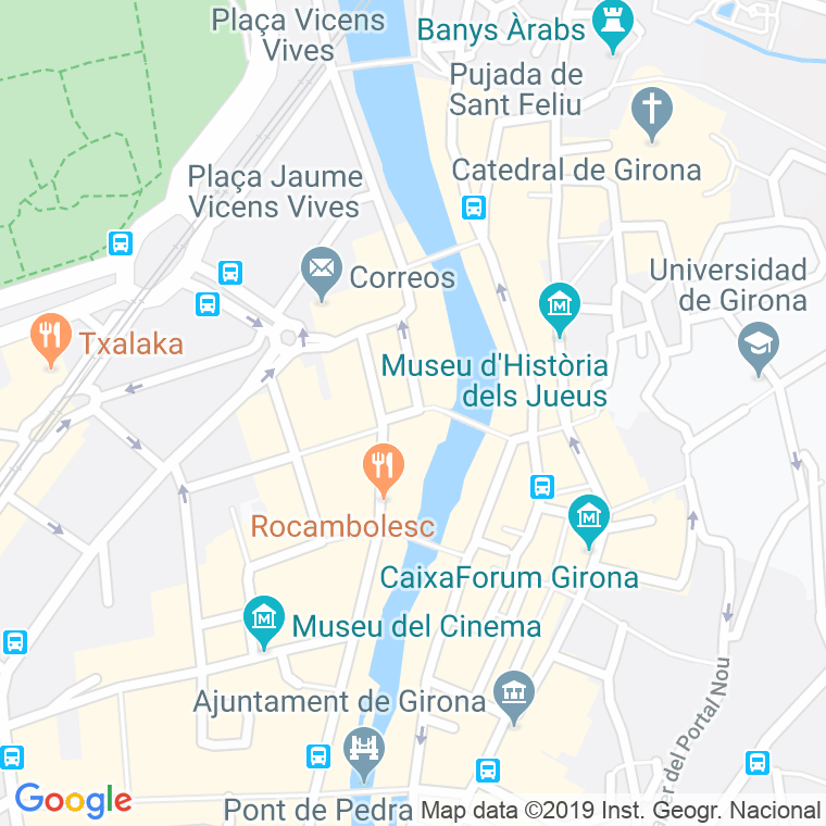 Código Postal calle Independencia, plaça en Girona