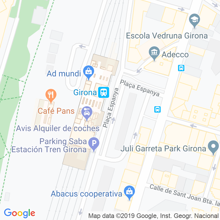 Código Postal calle Espanya, plaça en Girona