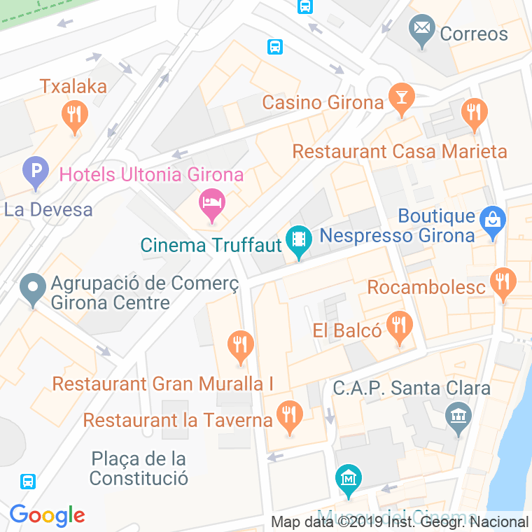 Código Postal calle Joaquim Ruyra I Homs en Girona