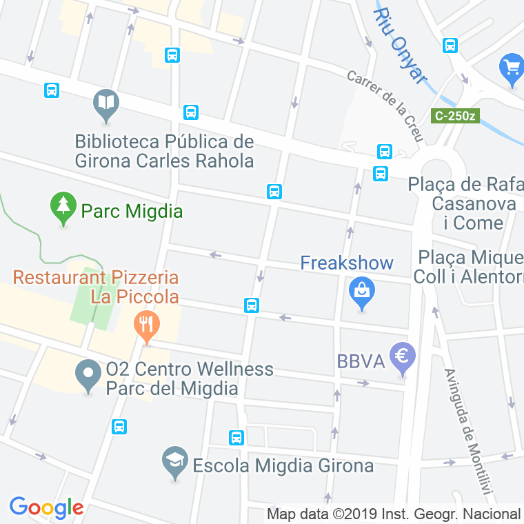 Código Postal calle Josep Ametller I Viñas, plaça en Girona