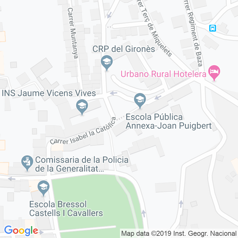 Código Postal calle Isabel La Catolica en Girona