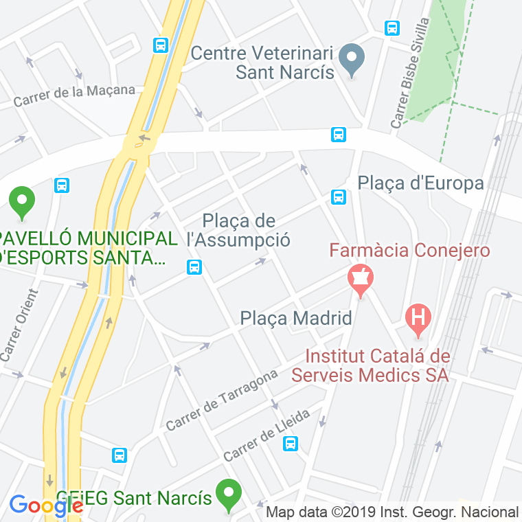 Código Postal calle Assumpcio, plaça en Girona