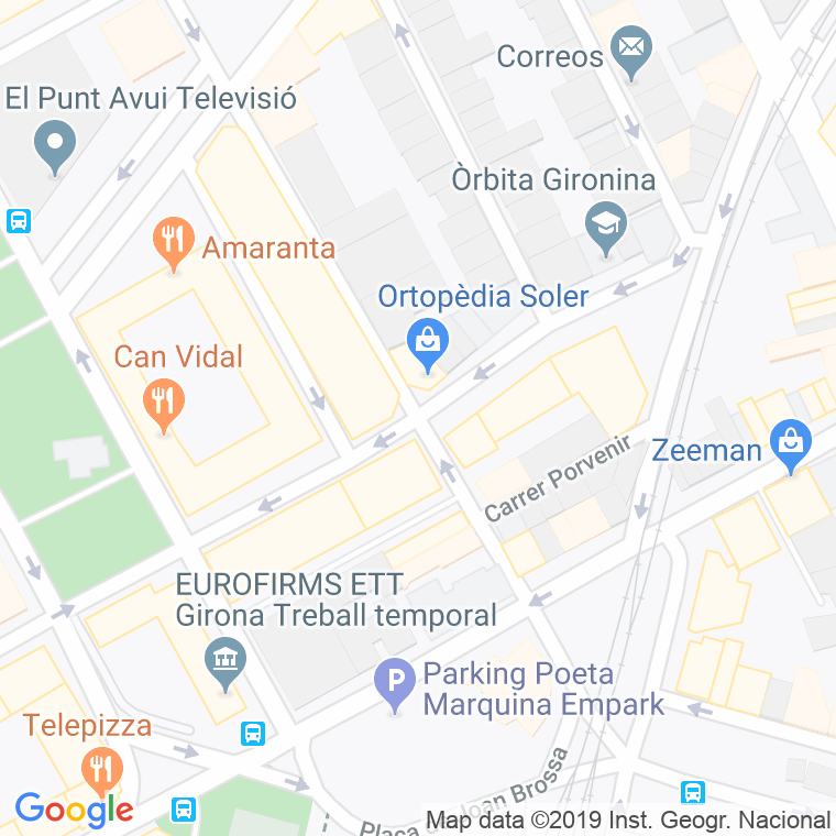 Código Postal calle Francesc Xavier Dorca en Girona