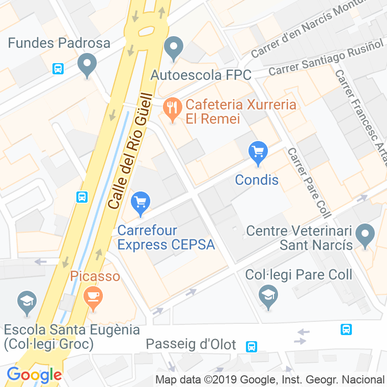 Código Postal calle Pere Comte en Girona