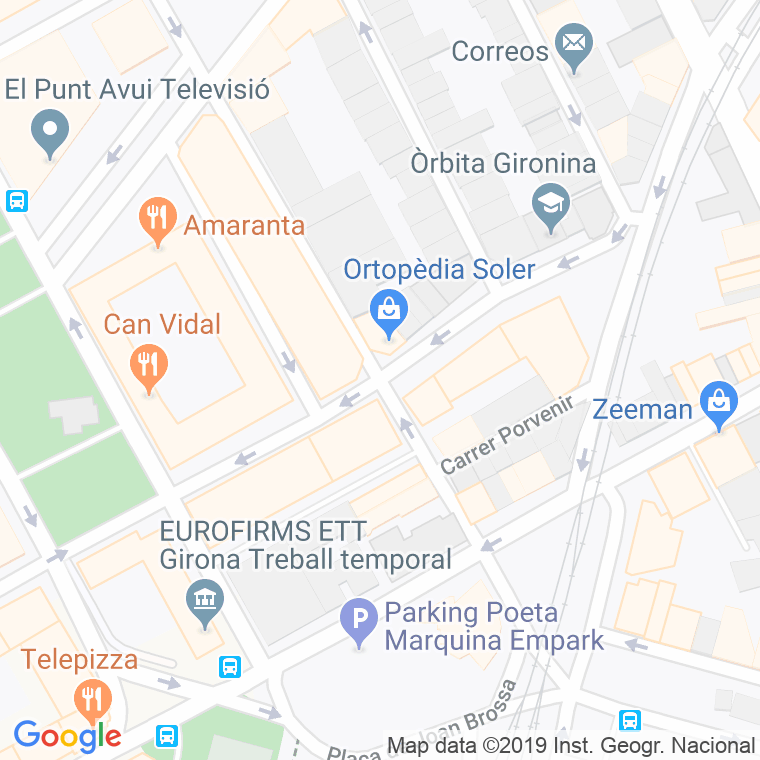 Código Postal calle Rovira Canonge en Girona