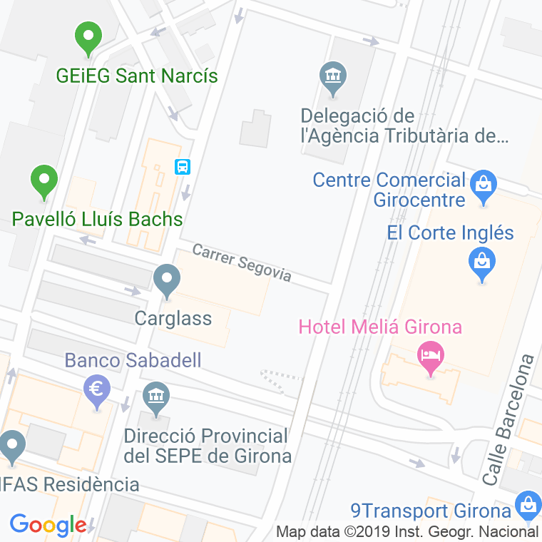 Código Postal calle Segovia en Girona