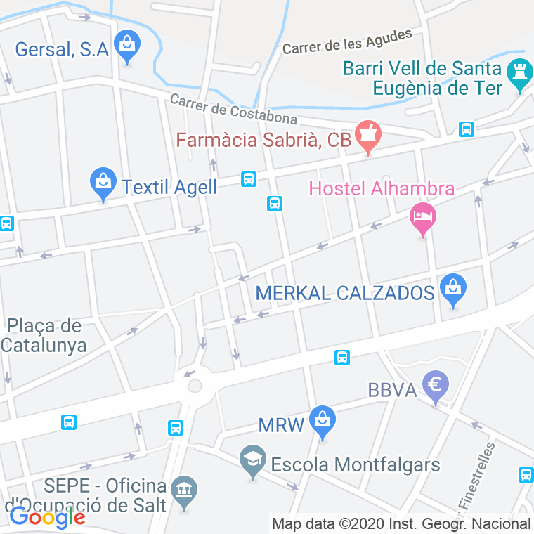 Código Postal calle Santa Eugenia, passeig (Impares Del 1 Al Final)  (Pares Del 2 Al Final) en Girona