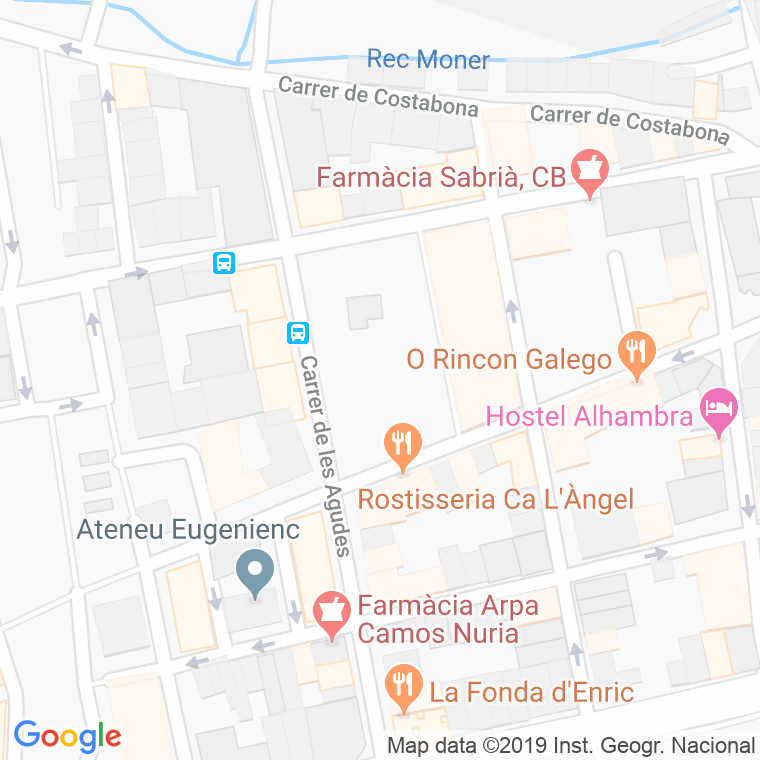 Código Postal calle Santa Eugenia, plaça (Impares Del 1 Al Final)  (Pares Del 2 Al Final) en Girona