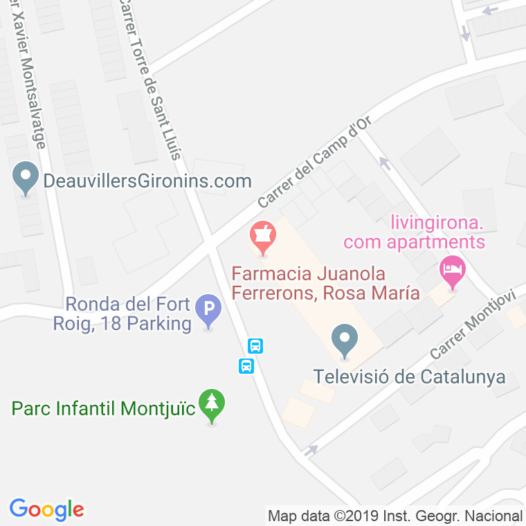 Código Postal calle Fort Roig, ronda en Girona