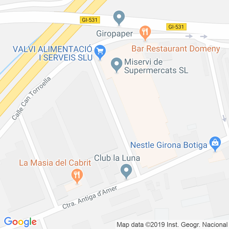 Código Postal calle Joeria Petita en Girona