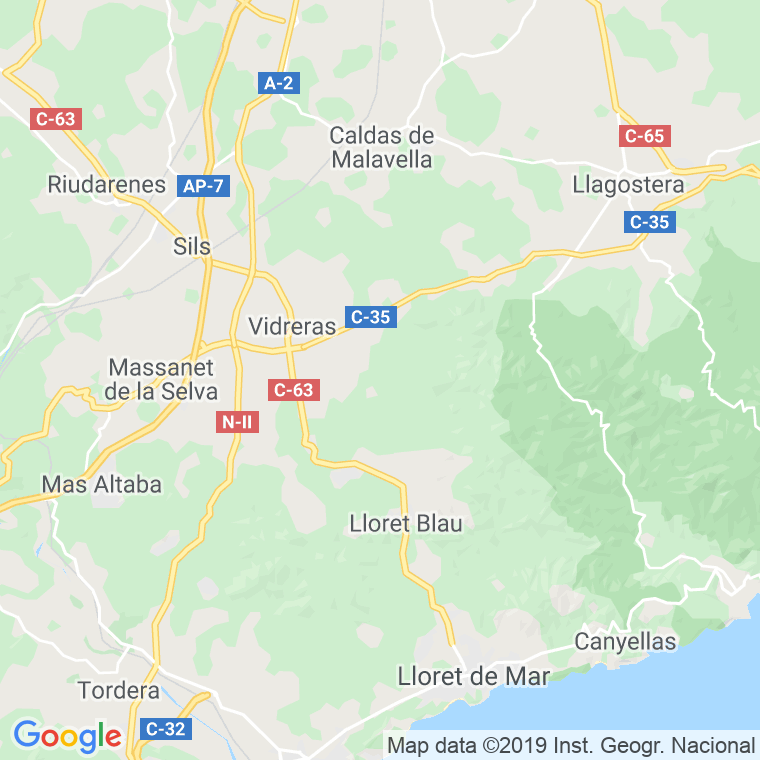 Código Postal de Bories, Les en Girona