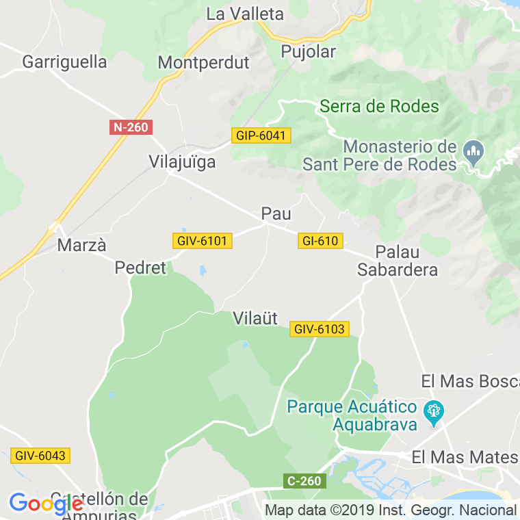 Código Postal de Pau en Girona
