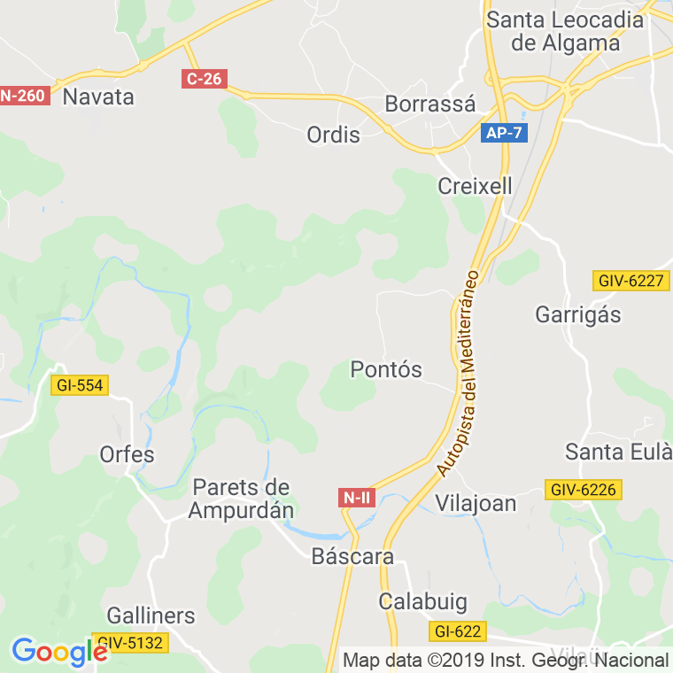 Código Postal de Pontos en Girona