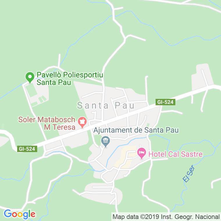 Código Postal de Santa Pau en Girona