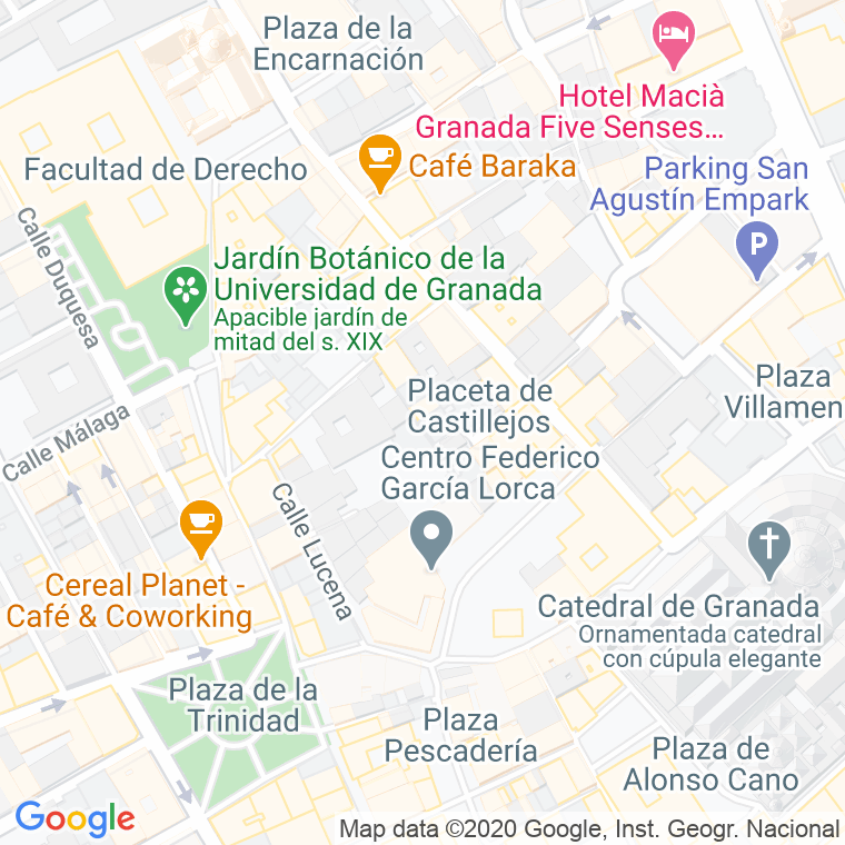 Código Postal calle Castillejos en Granada