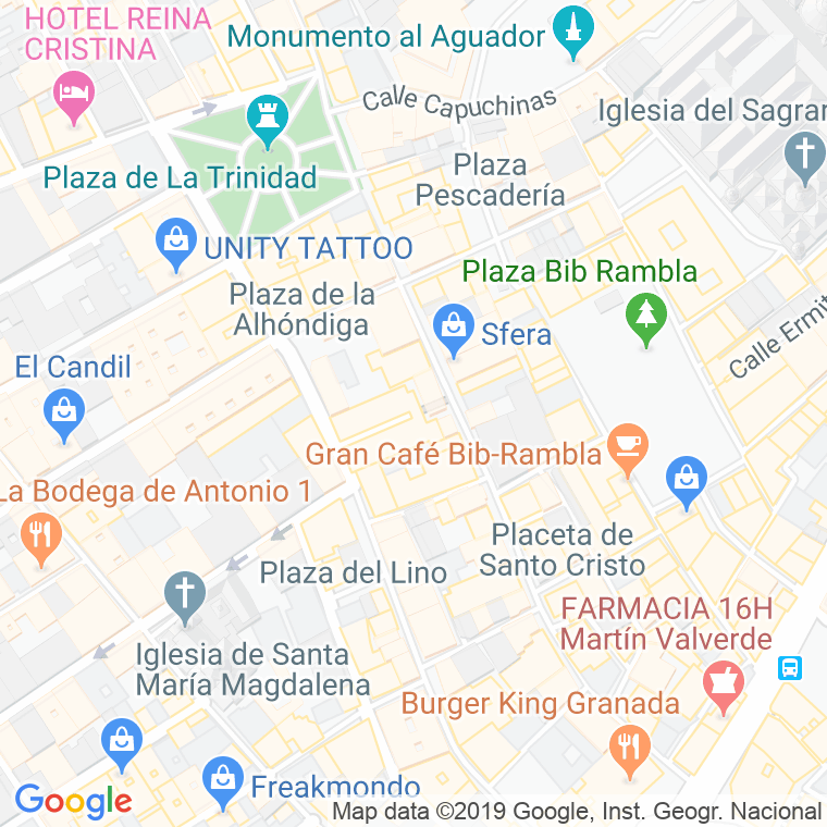 Código Postal calle Conde De Alcala en Granada