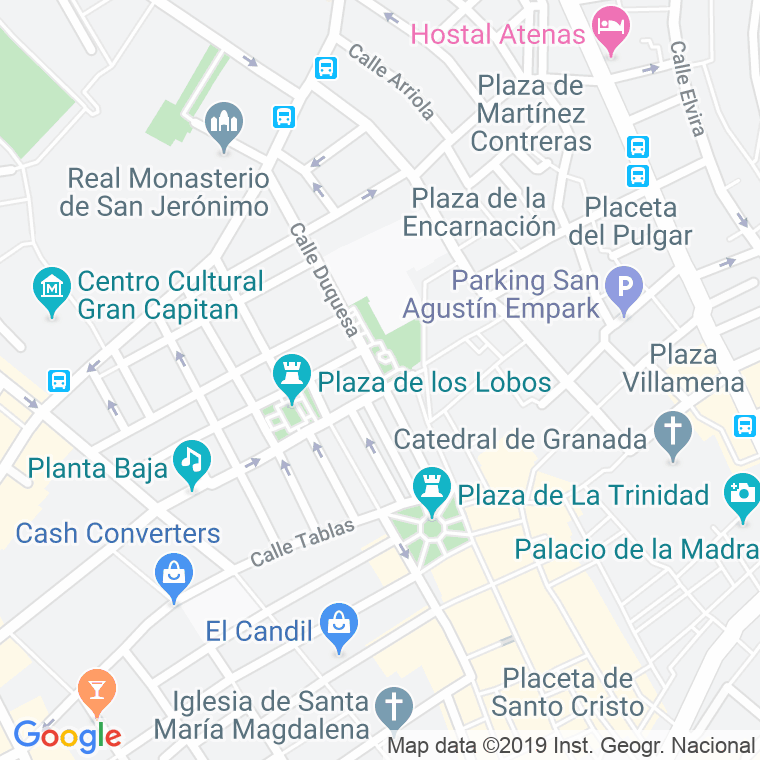 Código Postal calle Duquesa en Granada