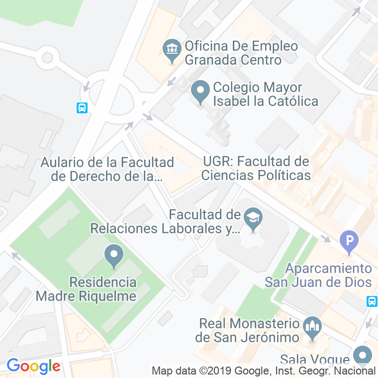 Código Postal calle Guevara Pozo en Granada