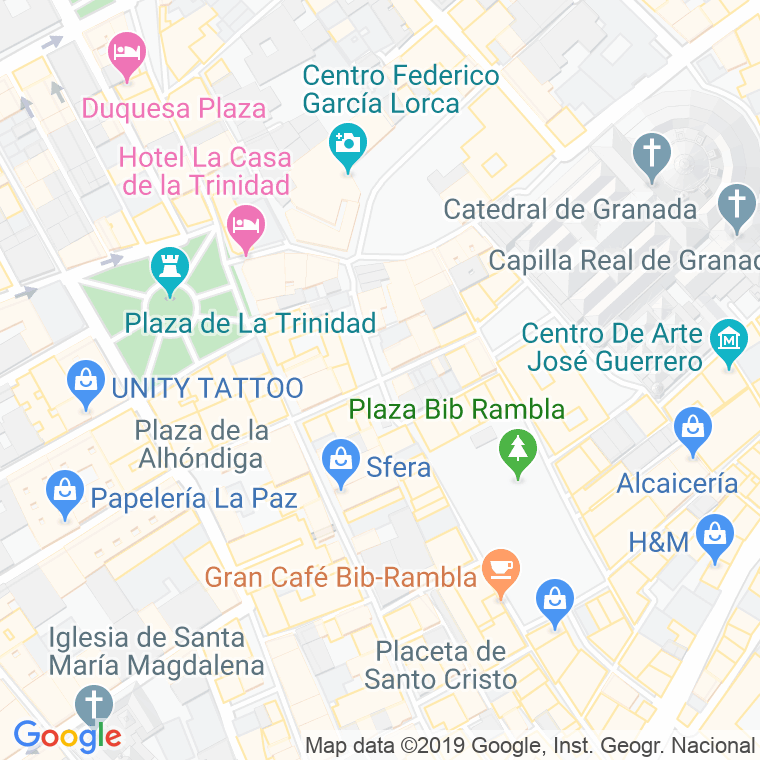 Código Postal calle Marques De Gerona en Granada