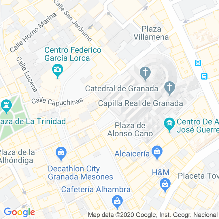 Código Postal calle Pasiegas, plaza en Granada