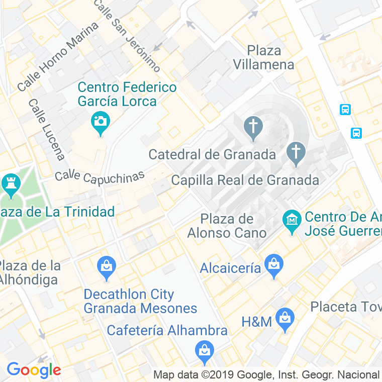 Código Postal calle Pie De La Torre en Granada