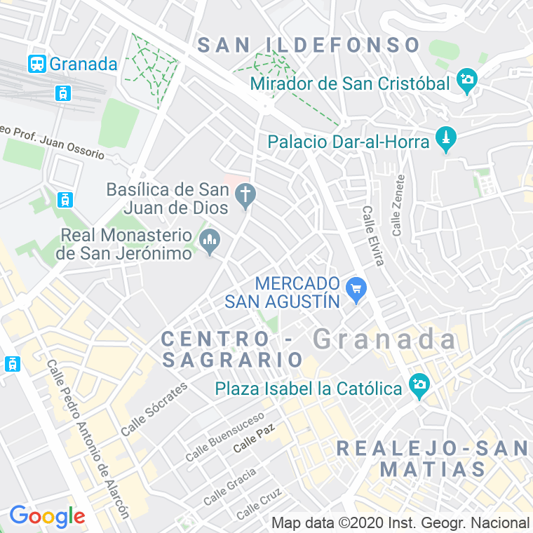 Código Postal calle Provincias en Granada