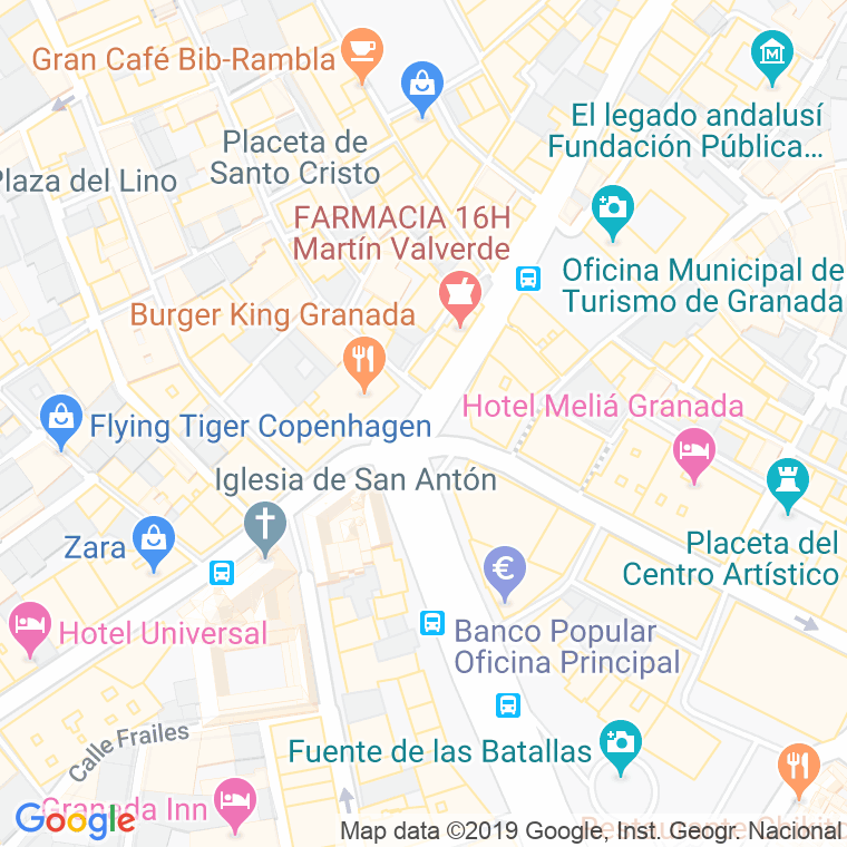 Código Postal calle Puerta Real   (Impares Del 5 Al Final)  (Pares Del 4 Al Final) en Granada