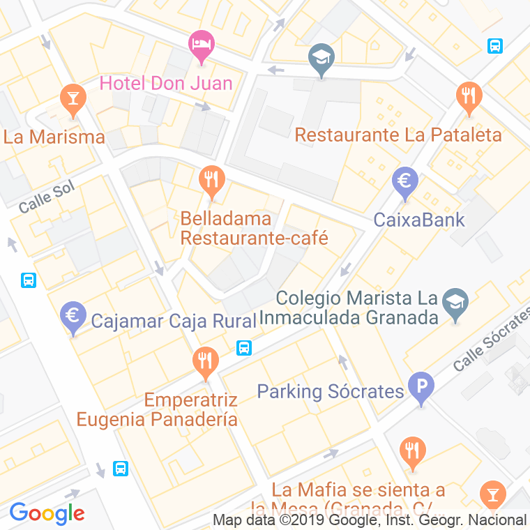 Código Postal calle Gregorio Espin en Granada