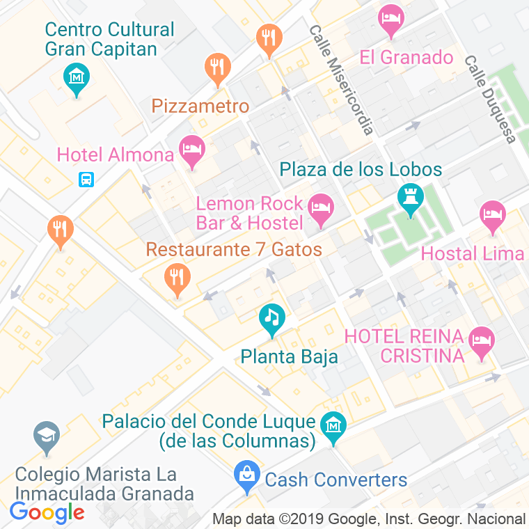 Código Postal calle Horno De Cerezo en Granada