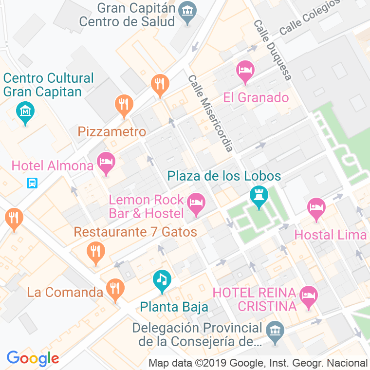Código Postal calle Horno De Haza en Granada
