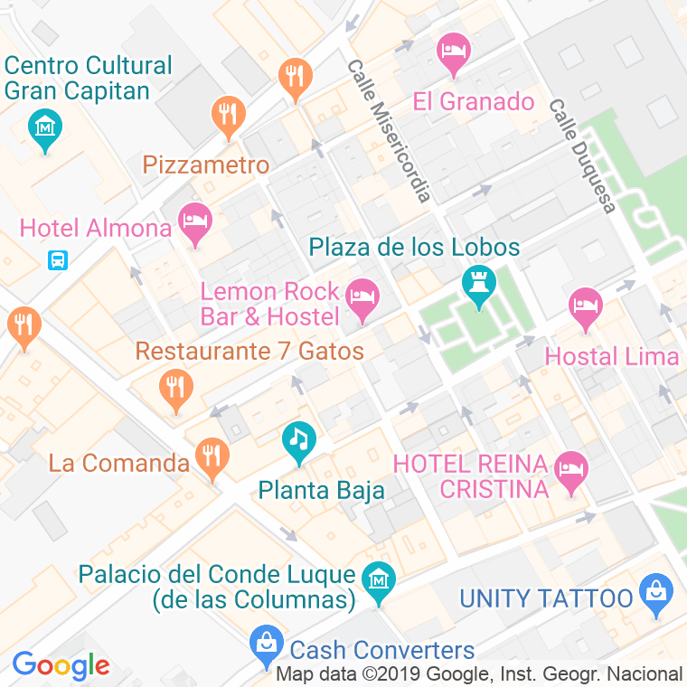 Código Postal calle Lavadero De Las Tablas en Granada
