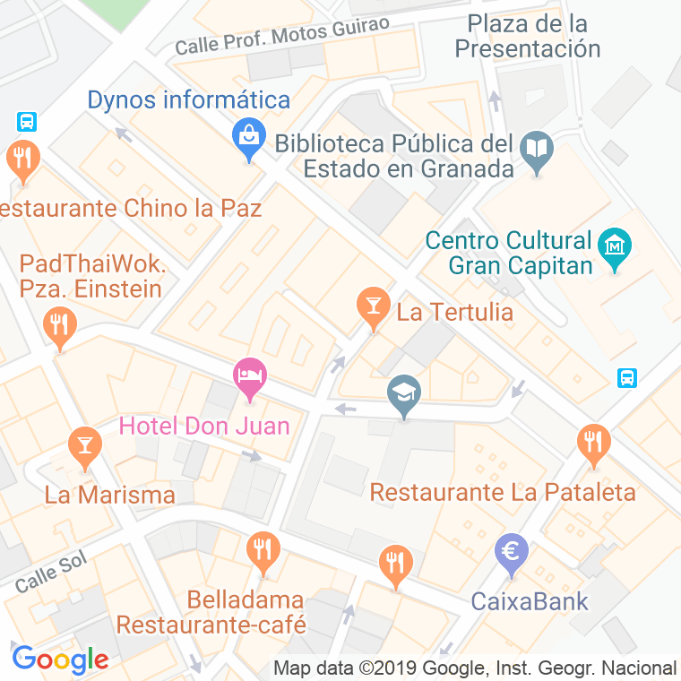 Código Postal calle Pintor Murillo en Granada