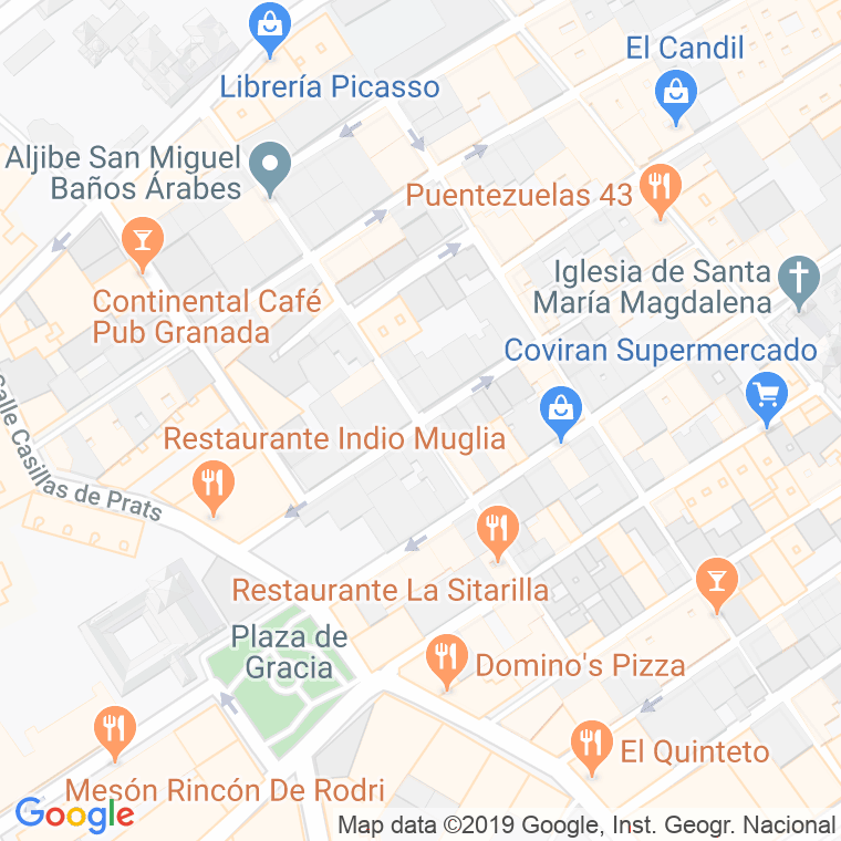 Código Postal calle San Miguel, Alta en Granada
