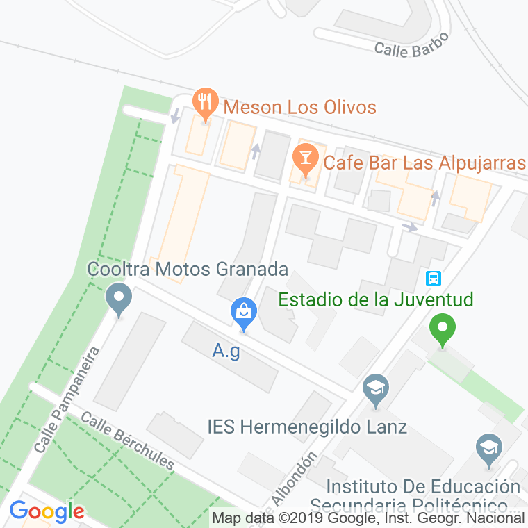 Código Postal calle Cañar en Granada