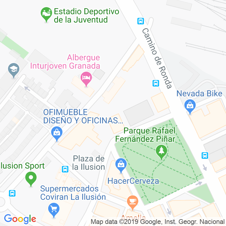 Código Postal calle Chinarral en Granada