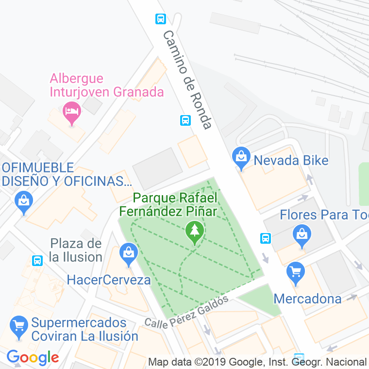 Código Postal calle Julio Verne en Granada