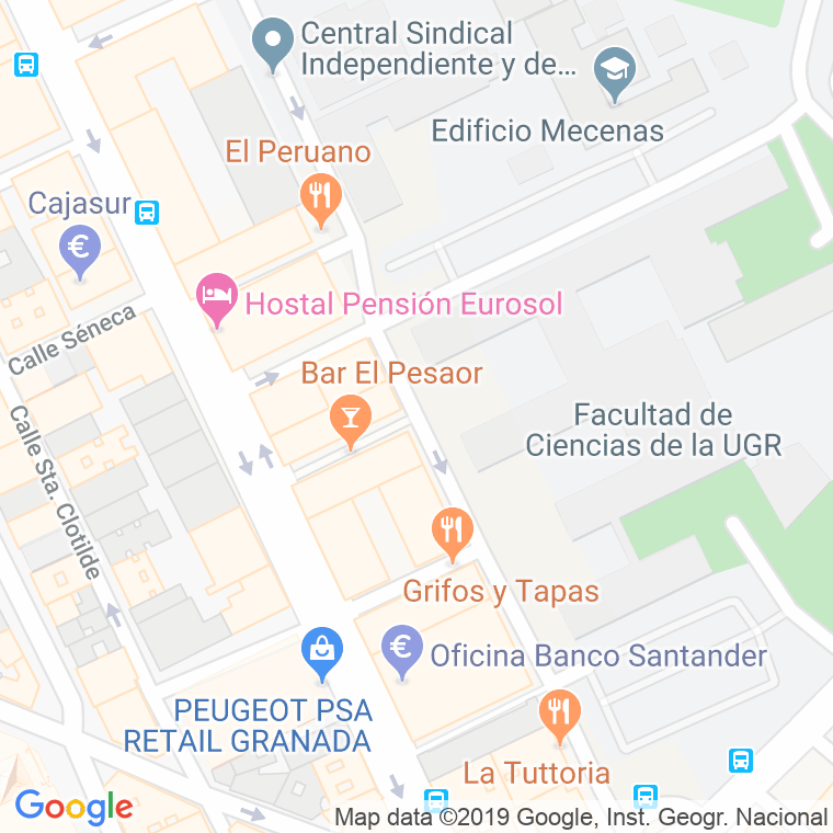 Código Postal calle Pio Baroja en Granada