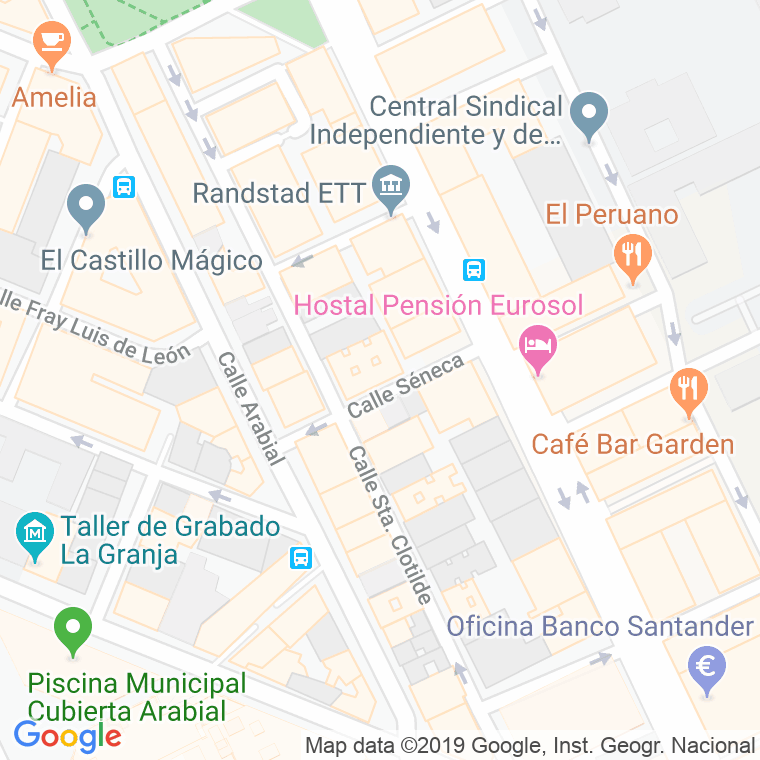 Código Postal calle Seneca en Granada