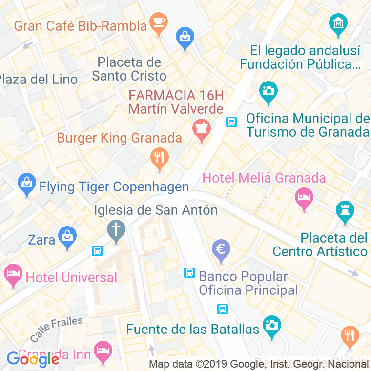 Código Postal calle Puerta Real   (Impares Del 3 Al 3) en Granada