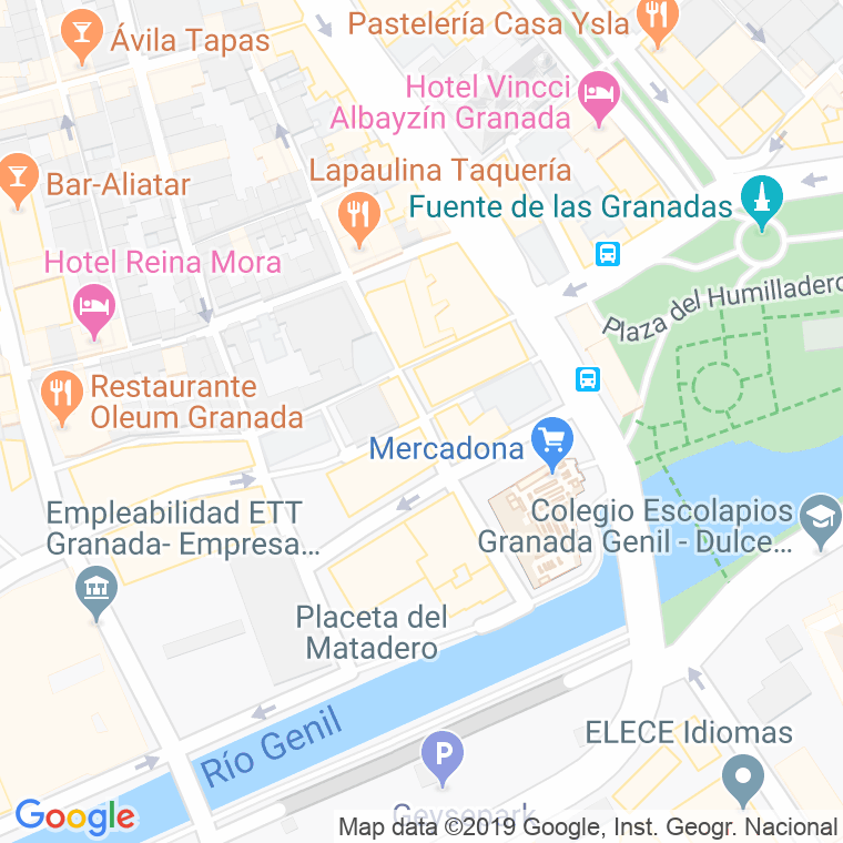 Código Postal calle Reñidero en Granada