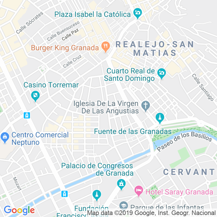 Código Postal calle San Anton en Granada