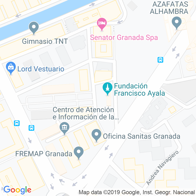 Código Postal calle Alcazar Del Genil, urbanizacion en Granada