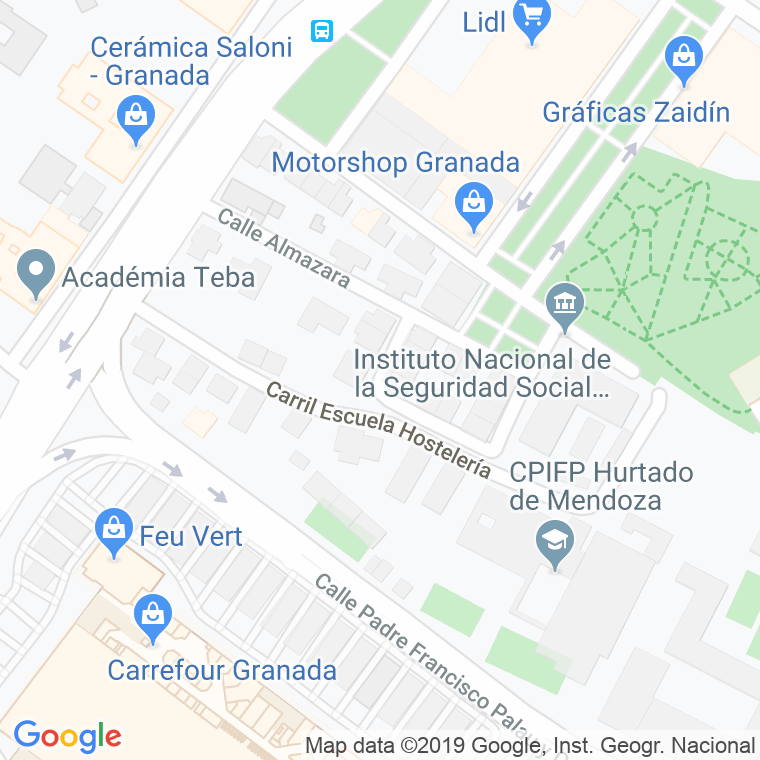 Código Postal calle Obrador en Granada