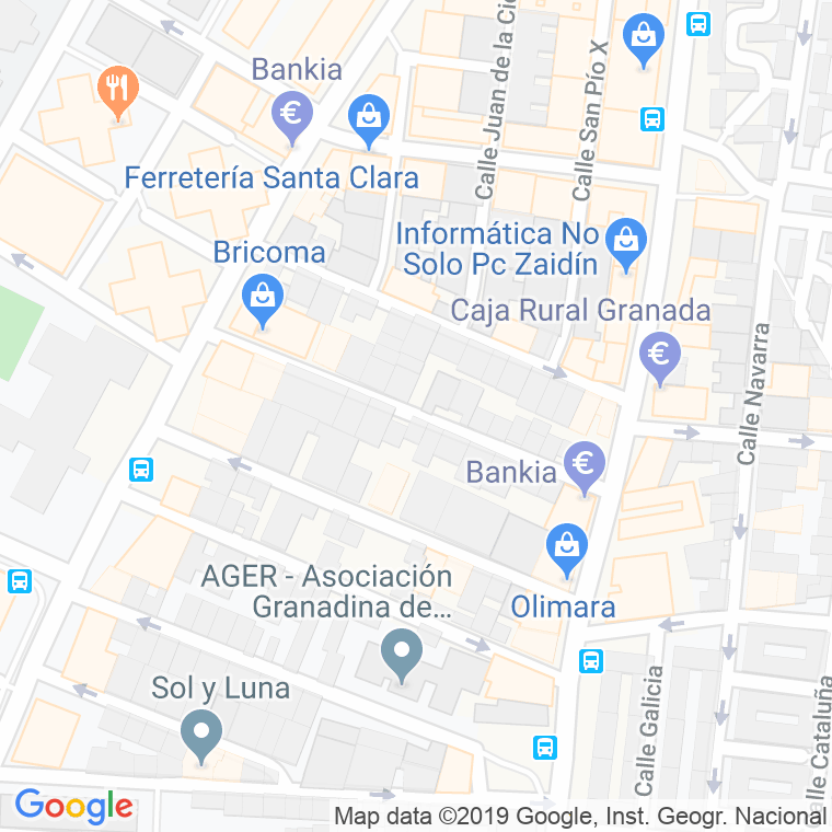 Código Postal calle Concha Espina en Granada