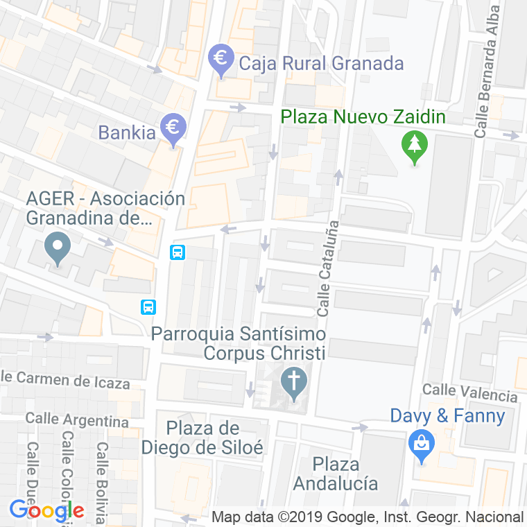 Código Postal calle Fray Hernando De Talavera en Granada