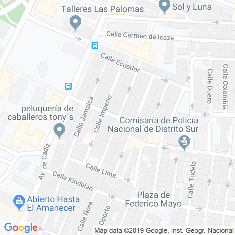 Código Postal calle Honduras en Granada